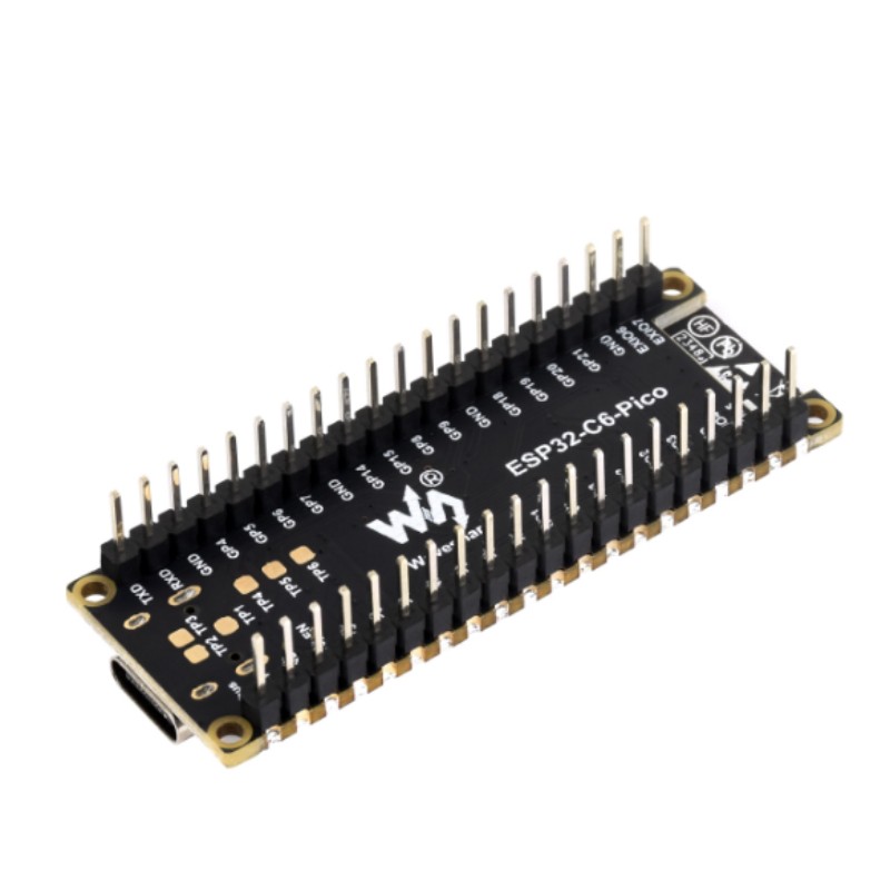 ESP32-C6-Pico-M forrasztócsapokkal